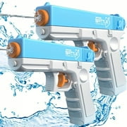 2pcs Water Pistols for Kids \u0026 Adults - Adjustable Squirt Guns with Soaker \u0026 Jet Stream, Durable Plastic, Ideal for Dog \u0026 Cat Training, Interactive Playtime, Pool Toys